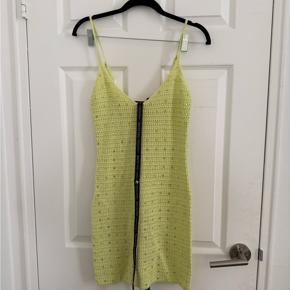 White Fox For Right Now Green Embellished Dress 💚